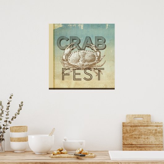 Crab Fest Poster (Küche)