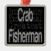 Crab Fisherman Extraordinaire Ornament Aus Metall (Vorne)