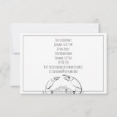 Crab Füttre Corporate Luncheon Einladung (Rückseite)