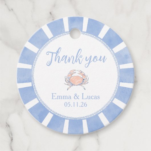 crab geschenkanhänger (Vorderseite)