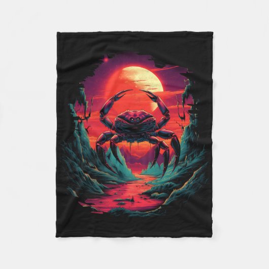 Crab Halloween Crab Kostüm Kleinkind Fleecedecke (Vorderseite)