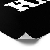 Crab Happens Funny Animal Pub Dark BG Poster (Ecke)