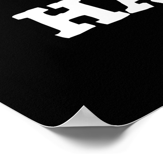 Crab Happens Funny Animal Pub Dark BG Poster (Ecke)