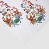 Crab Hummer Weihnachtsbaum Crustacean Sea Holiday Seidenpapier (Ausschnitt)