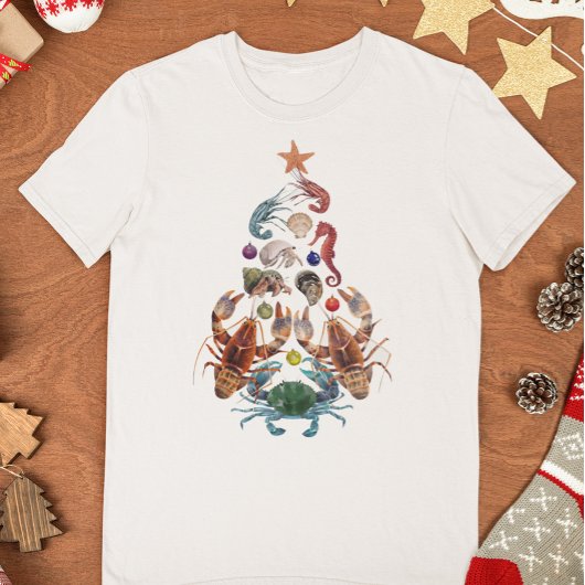 Crab Humster Weihnachtsbaum Crustacean T-Shirt
