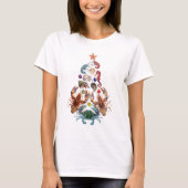 Crab Humster Weihnachtsbaum Crustacean T-Shirt (Vorderseite)
