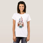 Crab Humster Weihnachtsbaum Crustacean T-Shirt (Vorne ganz)