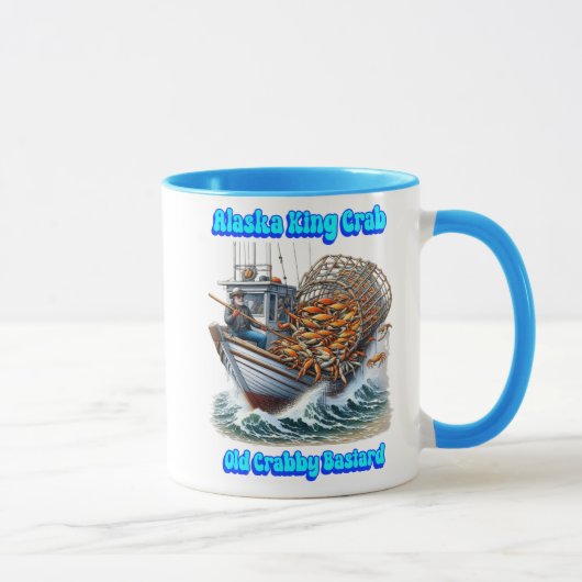 Crab Hunters Voyage Old Crabby Bastard Tasse (Rechts)