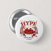 Crab Hype, MeWarriorFrau auf Twitch Button (Vorne & Hinten)