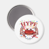 Crab Hype, MeWarriorFrau auf Twitch Magnet (Vorderseite/Rückseite)