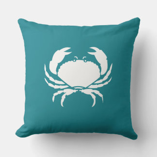 CRAB im Freien / aquamarines Meerwasserkissen Kissen