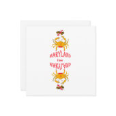 Crab in Maryland Karte (Vorderseite/Rückseite Beispiel)