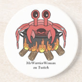 Crab in Pot, MeWarriorFrau auf Twitch Getränkeuntersetzer (Vorne)