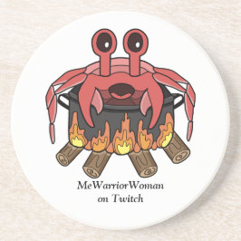 Crab in Pot, MeWarriorFrau auf Twitch Getränkeuntersetzer