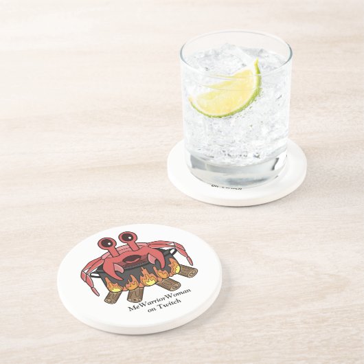 Crab in Pot, MeWarriorFrau auf Twitch Getränkeuntersetzer (Seite)