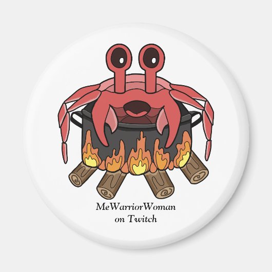 Crab in Pot, MeWarriorFrau auf Twitch Magnet (Vorne)