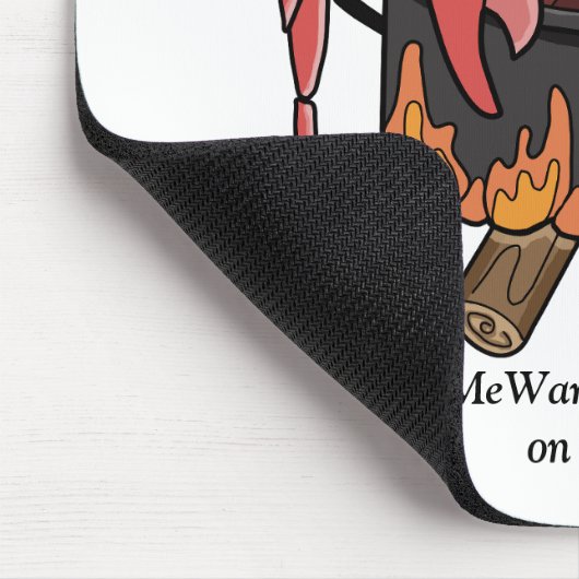 Crab in Pot, MeWarriorFrau auf Twitch Mousepad (Ecke)