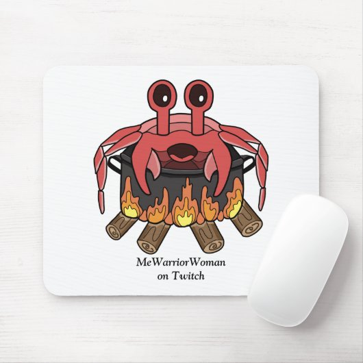 Crab in Pot, MeWarriorFrau auf Twitch Mousepad (Mit Mouse)