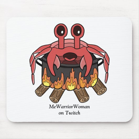 Crab in Pot, MeWarriorFrau auf Twitch Mousepad (Vorne)