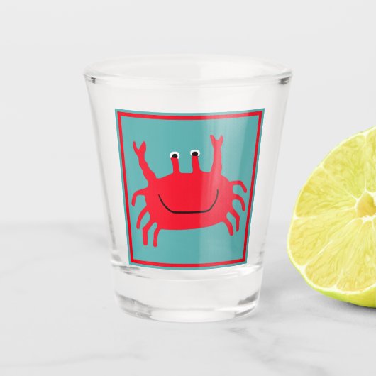 Crab Island Schnapsglas (Vorderseite)
