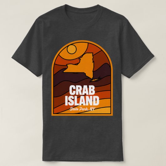 Crab Island Staat Park New York T-Shirt (Design vorne)