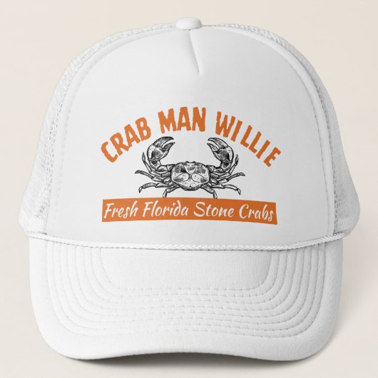 Crab Man Willie - Custom 47 Qualitäts-Snap-Back-Mü Truckerkappe (Vorderseite)
