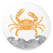 Crab Mandala Orange