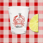 Crab Maryland Wedding Schnapsglas