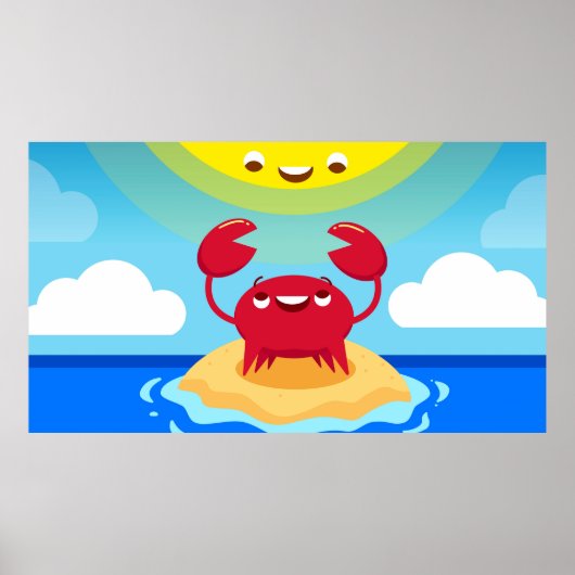 Crab Meets Sun Poster (Vorne)