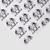 Crab Monogram im Schwarzen Stift Seidenpapier (Ausschnitt)