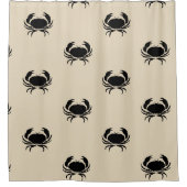 CRAB-Motivmuster Duschvorhang (Vorderseite)