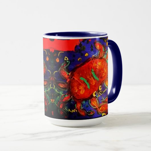 Crab Mug Tasse (VorderseiteRechts)