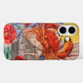 Crab Nautical Beach Seafood Art Case-Mate iPhone Hülle (Rückseite (Horizontal))