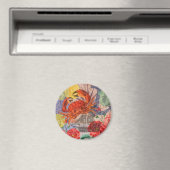 Crab Nautical Beach Seafood Art Magnet (In Situ (Geschirrspüler))