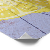 Crab Nautical Beach Seafood Art Poster (Ecke)