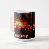 Crab Nautical Coastal Beach Cancer Personalisiert Kaffeetasse (Vorderseite Links)