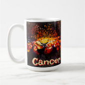 Crab Nautical Coastal Beach Cancer Personalisiert Kaffeetasse (Links)