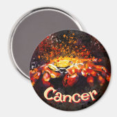Crab Nautical Coastal Beach Cancer Personalisiert Magnet (Vorderseite/Rückseite)