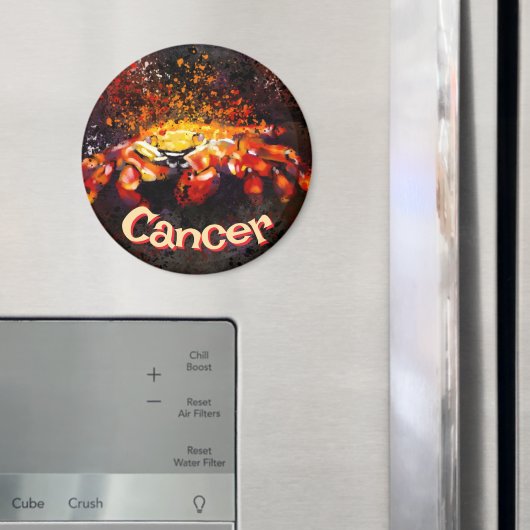 Crab Nautical Coastal Beach Cancer Personalisiert Magnet (In Situ (Kühlschrank))