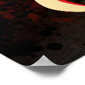 Crab Nautical Coastal Beach Cancer Personalisiert Poster (Ecke)