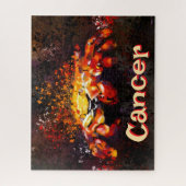 Crab Nautical Coastal Beach Cancer Personalisiert Puzzle (Vertikal)
