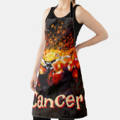 Crab Nautical Coastal Beach Cancer Personalisiert Schürze (InSitu)