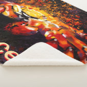 Crab Nautical Coastal Beach Cancer Personalisiert Sherpadecke (3/4)