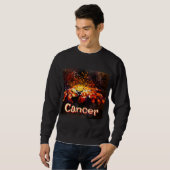 Crab Nautical Coastal Beach Cancer Personalisiert Sweatshirt (Vorne ganz)