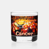 Crab Nautical Coastal Beach Cancer Personalisiert Whiskyglas (Rückseite)
