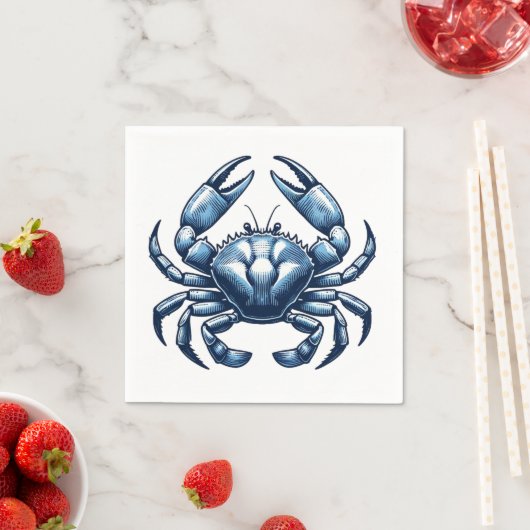 Crab Nautical Paper Napkins Serviette (Beispiel)