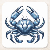 Crab Nautical Untersetzer (Vorderseite)
