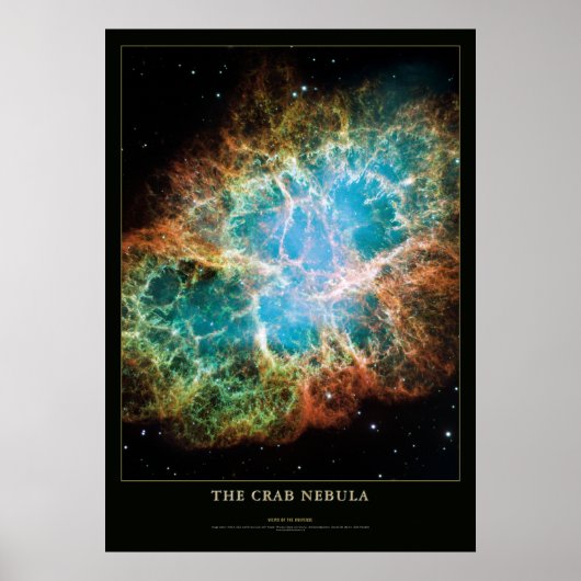 Crab Nebula Astronomie und Wissenschaftsposter Poster (Vorne)