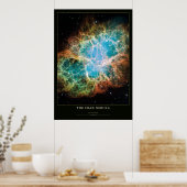 Crab Nebula Astronomie und Wissenschaftsposter Poster (Küche)