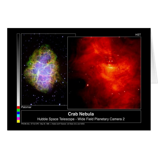 Crab Nebula Hubble Telescope (Vorderseite (Horizontal))